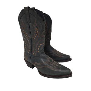 Laredo Men's Ryker Snip Toe Western Boot 70023 Black Size 9D